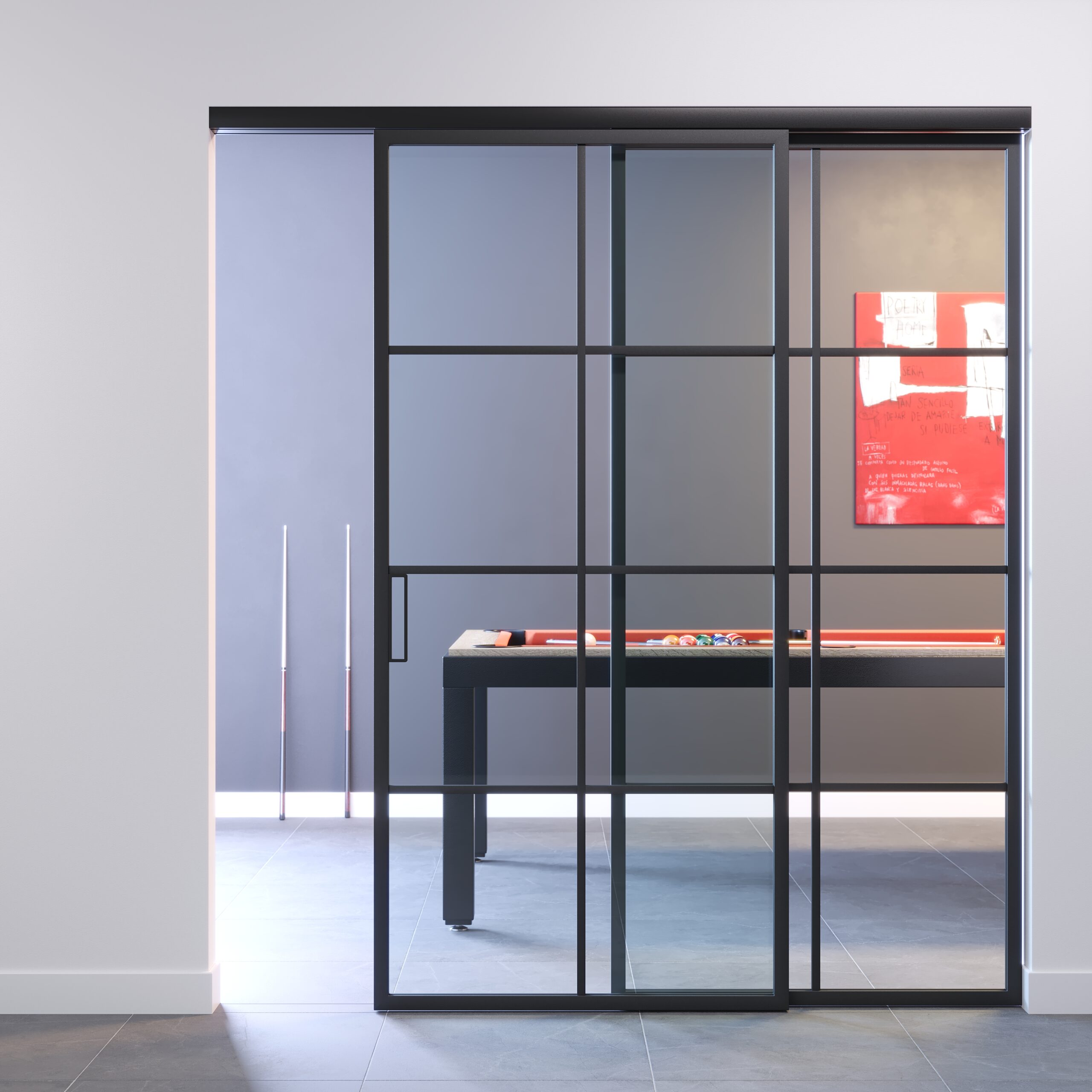 Porta a vetro con riquadri a due ante, FIP Porte