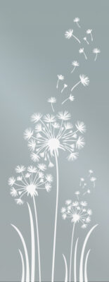 Disegno DANDELION 2 per vetro, FIP Porte