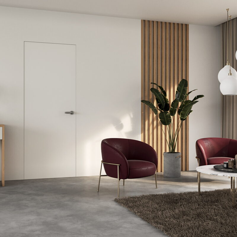 Hinged door