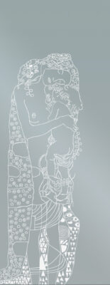 Disegno KLIMT LA MADRE per vetro, FIP Porte