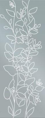 Disegno PRIMAVERA per vetro, FIP Porte