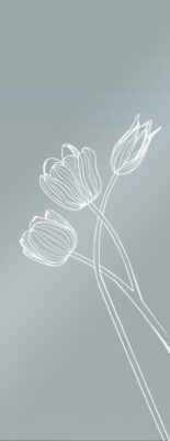 Disegno TULIP per vetro, FIP Porte