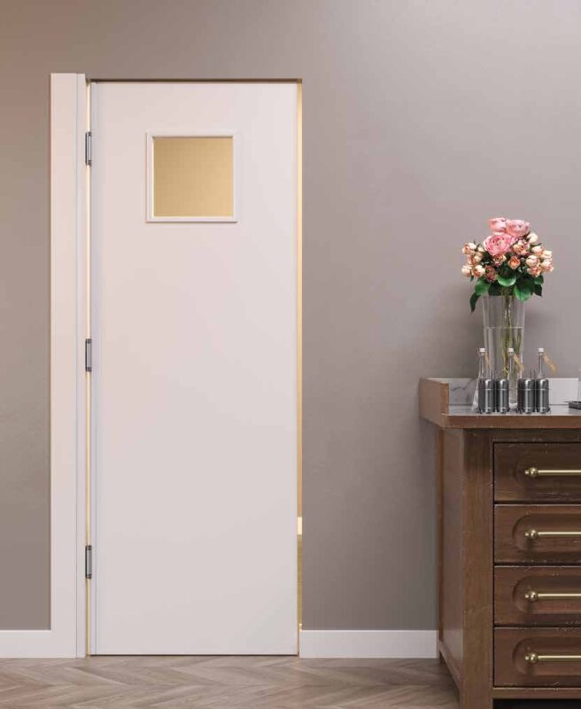 swing FIP Porte Door in White Laminate, Model 3 of 7