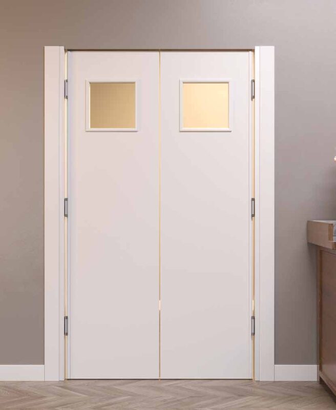 swing FIP Porte Door in White Laminate, Model 6 of 7