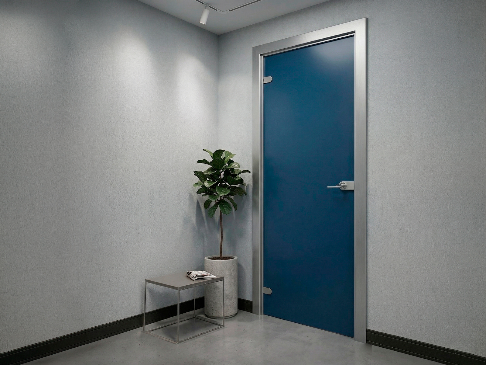 hpl door with frame aluminum 06