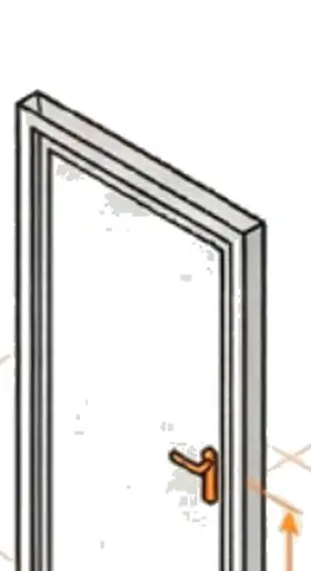 Lavorazione: maniglia a quota 90 cm, porte tecniche FIP Porte