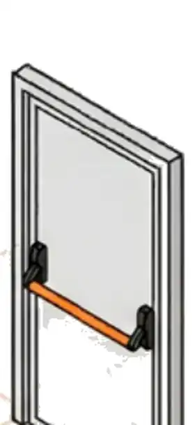 Lavorazione: maniglione antipanico, porte tecniche FIP Porte