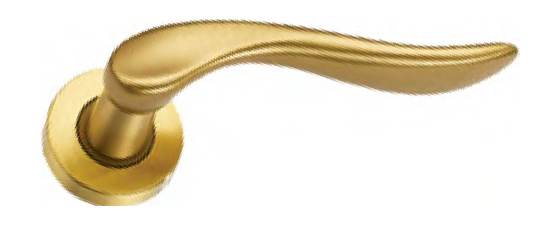 Maniglia Valentina, articolo 161VOSR, finitura Ottone Satinato — FIP Porte