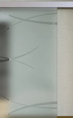 Porta Full Glass FIP Porte, vetro inciso disegno Hard