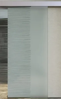 Porta Full Glass FIP Porte, vetro inciso disegno Sign 3