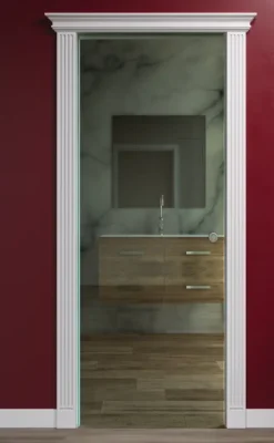 FIP Porte glass door with Impero kit, retractable with impero kit, clear glass