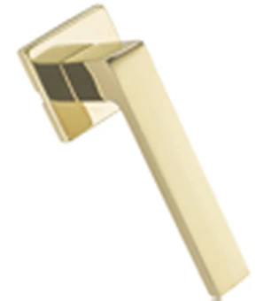 Maniglia Quadra, articolo 161QOLR, finitura Ottone Lucido — FIP Porte