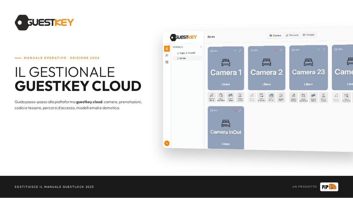 Copertina del manuale operativo GuestKey Cloud, edizione 2026