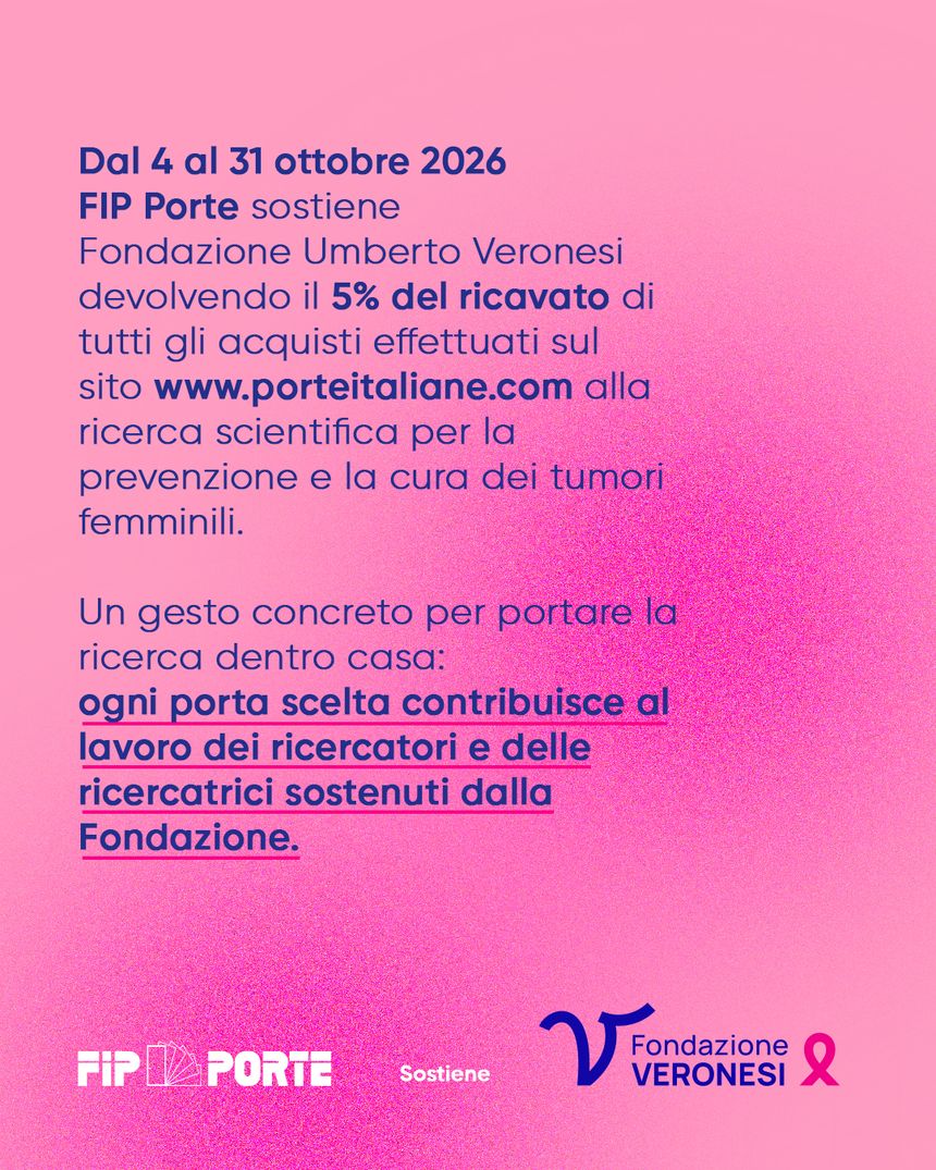 Come funziona l’iniziativa FIP Porte per Fondazione Veronesi