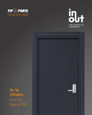 FIP Porte a InOut 2026, Rimini, 14-16 ottobre, padiglione D3 stand 310