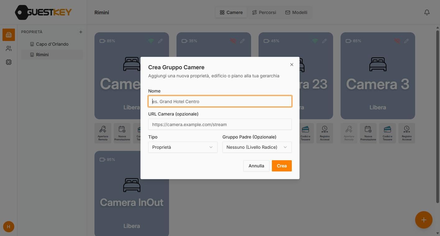 Gestionale GuestKey Cloud: organizzare la struttura