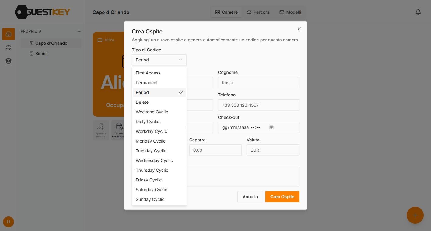 Gestionale GuestKey Cloud: un codice per ogni esigenza