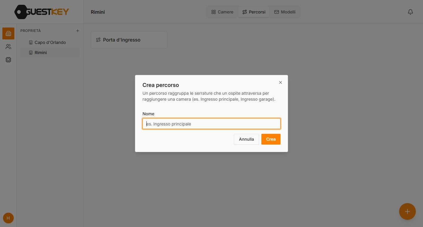 Gestionale GuestKey Cloud: l'ingresso in sequenza